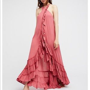 Free People Wrapped Ruffle Maxi Dress
